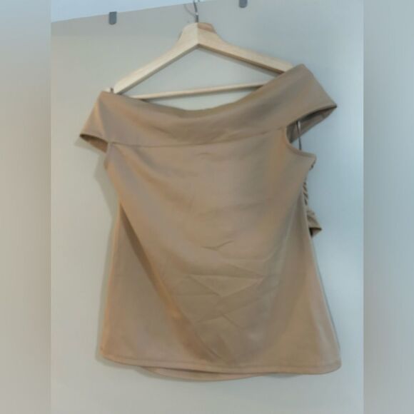 Ann Taylor crossover top with off the shoulder detail - Picture 3 of 5